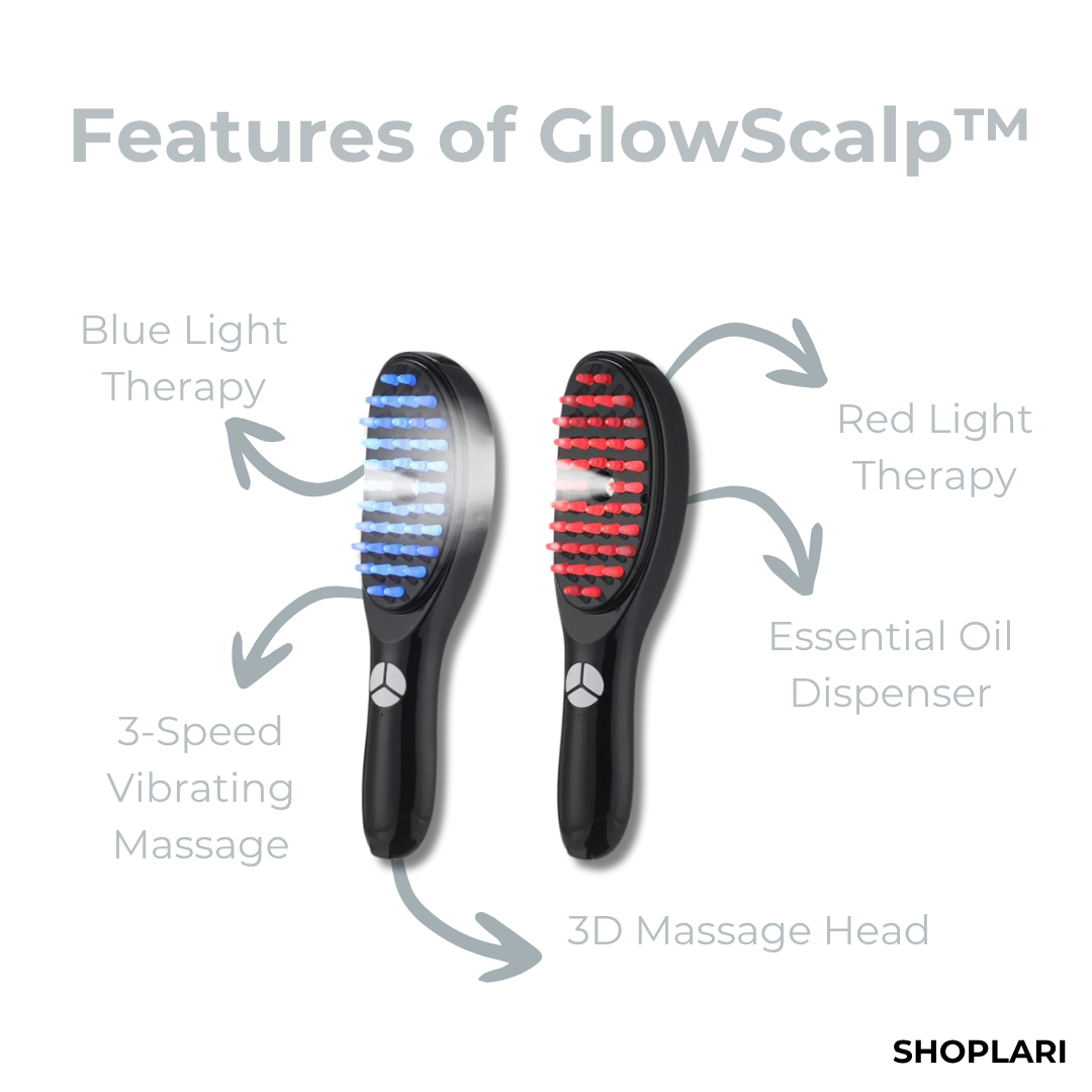 Last Day 50% OFF | GlowScalp™ Head Massager Brush
