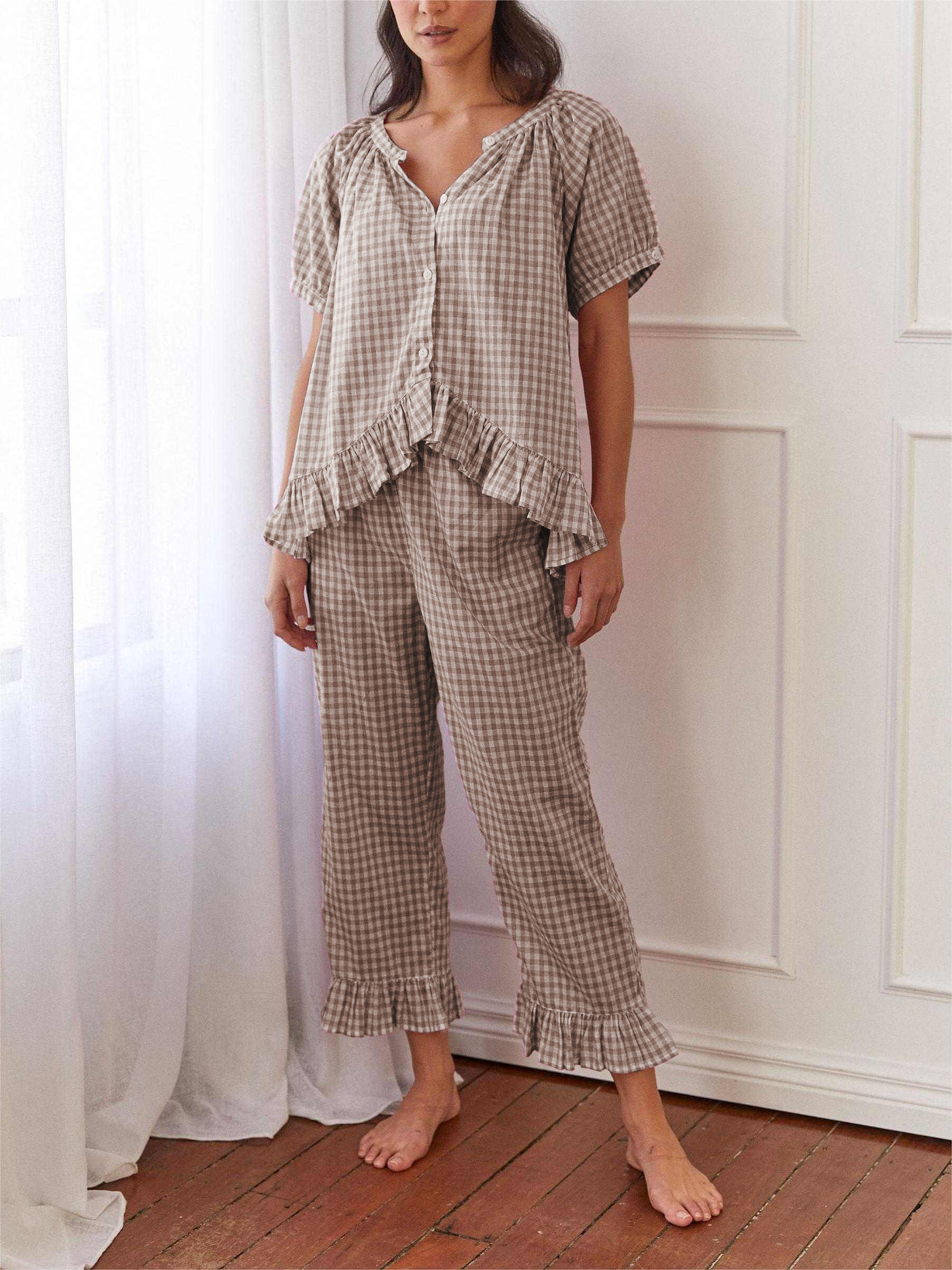 Last Day 50% OFF🔥 I Amara™ Gingham Sleep Set