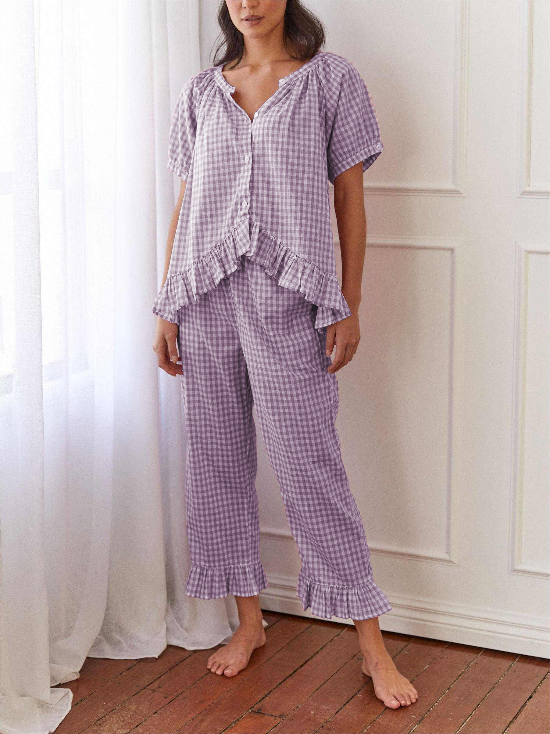 Last Day 50% OFF🔥 I Amara™ Gingham Sleep Set