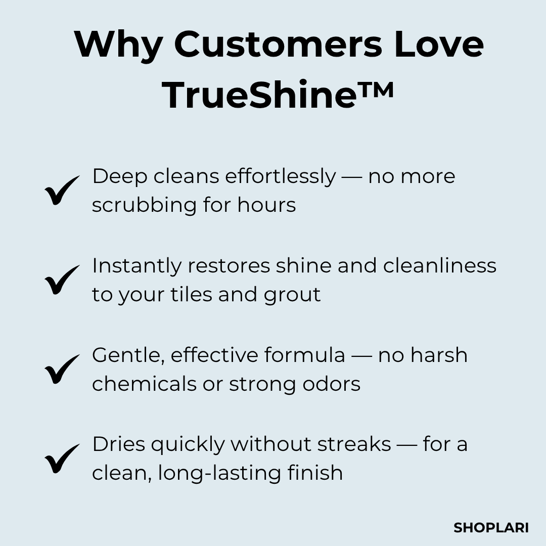 Last Day 50% OFF | TrueShine™ Tile & Grout Cleaner