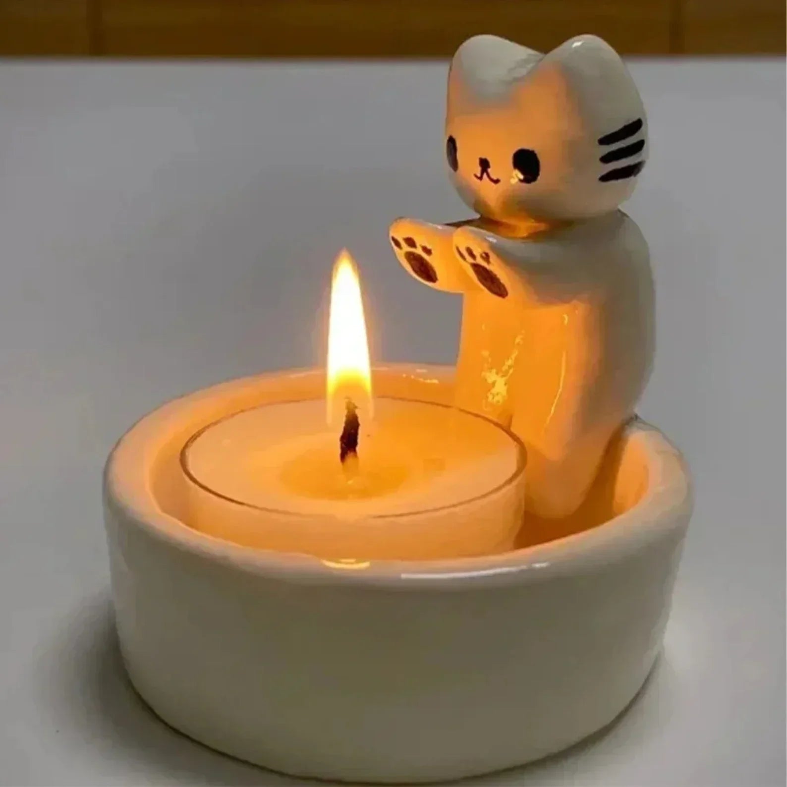 CatGlow™ Cat Candle Holder