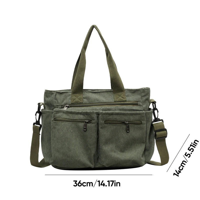 Last Day 50% OFF🔥 I Ava™ Corduroy Tote Bag
