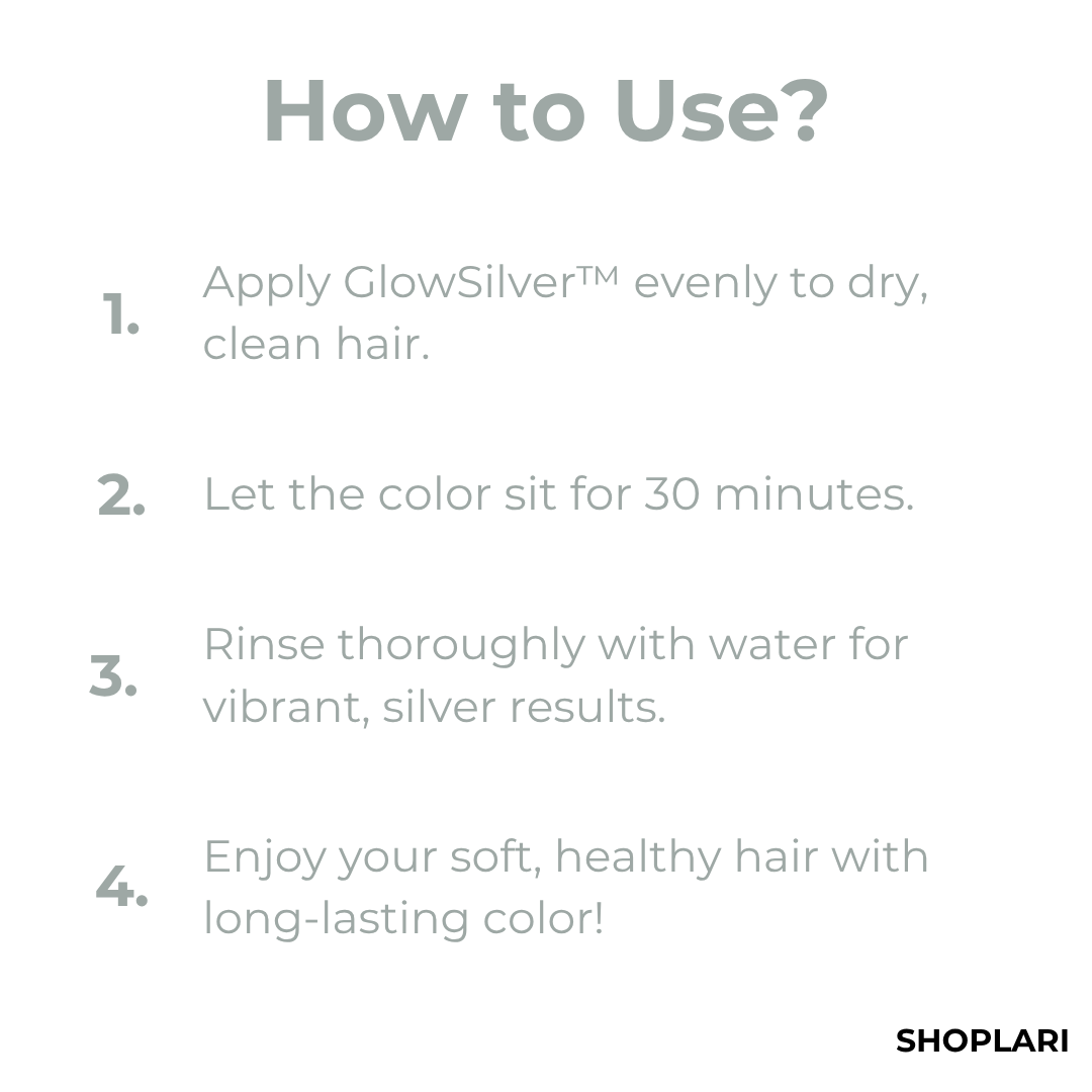 Last Day 1+1 FREE🔥 | GlowSilver™ 2-in-1 Natural Silver Hair Dye