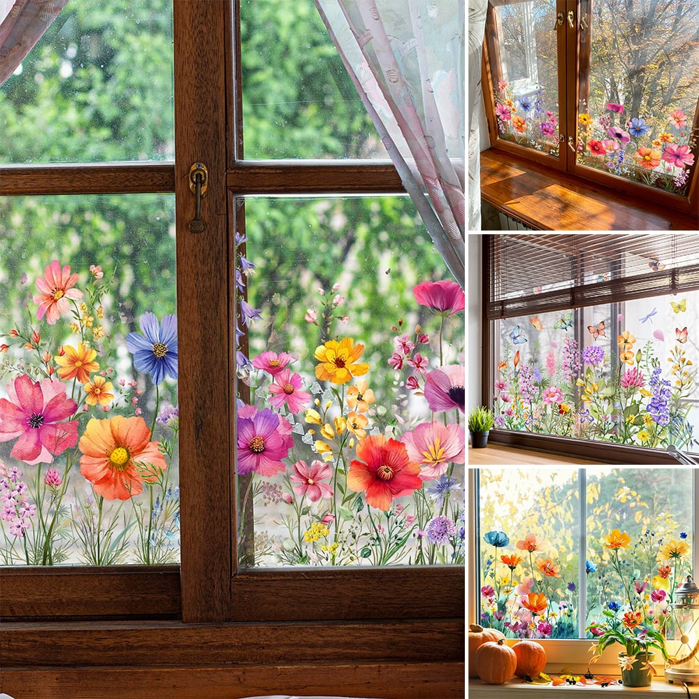 1+1 FREE I GlowVista™ Flower Stickers For Windows
