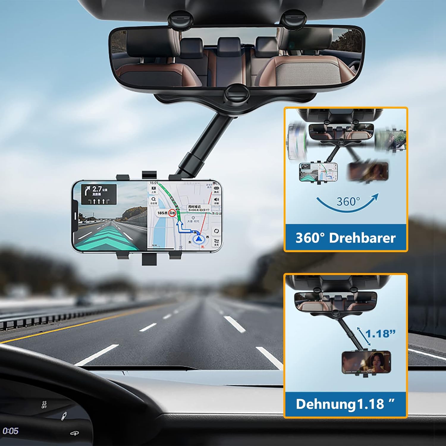 ViewSnap™ Car Phone Holder