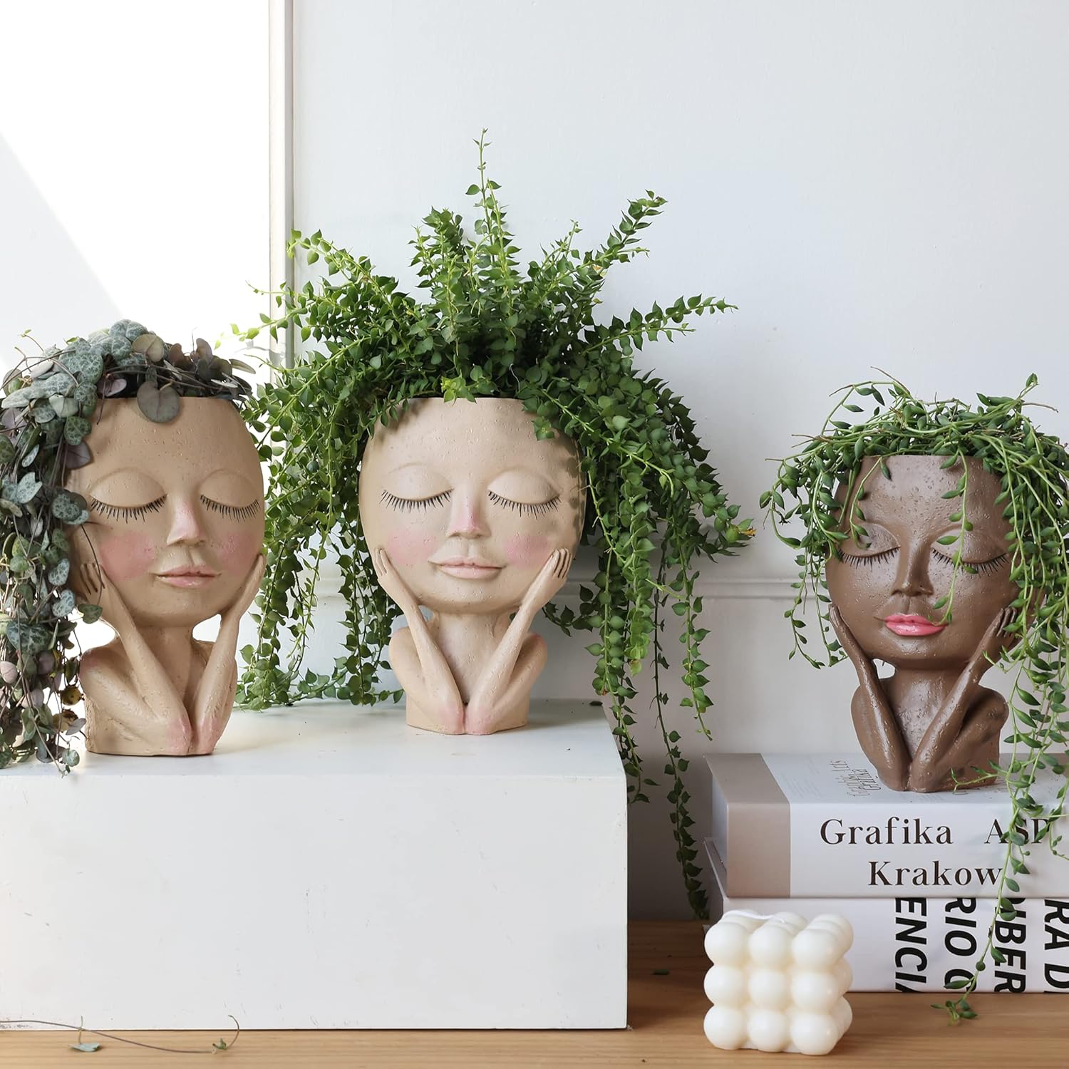 FloraPot™ Adorable Closed Eyes Plant Pot