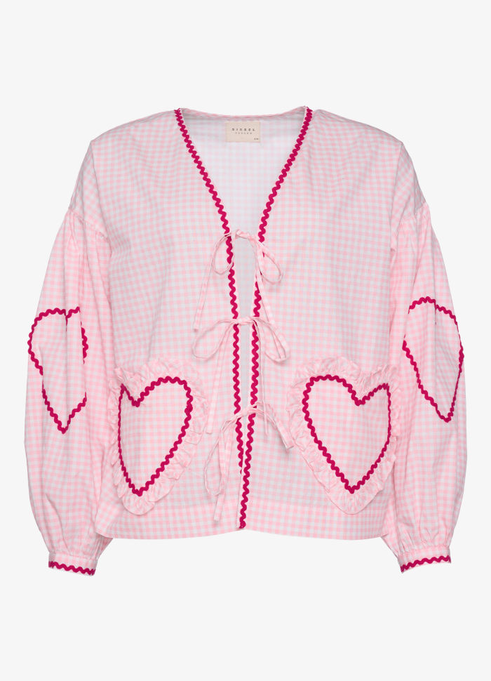 Ava™ Loose Heart Pockets Shirt