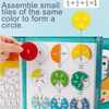 MagnaFractions™ Magnetic Fraction Learning Tiles — Interactive Math Set for Kids