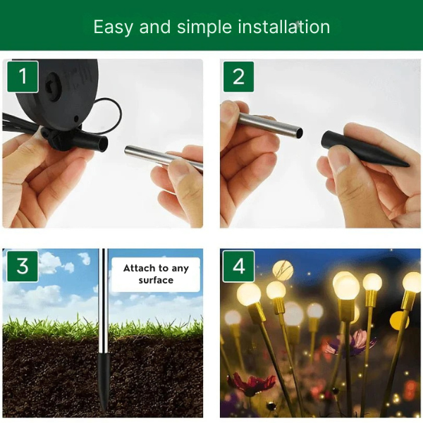 FireBreeze™ Firefly Effect LED Solar Light