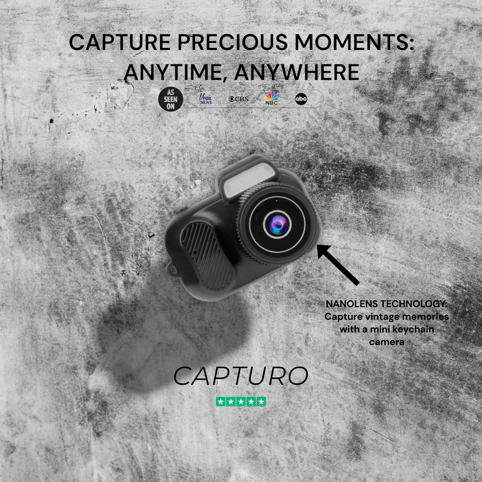 Capturo™ Vintage Keychain Camera