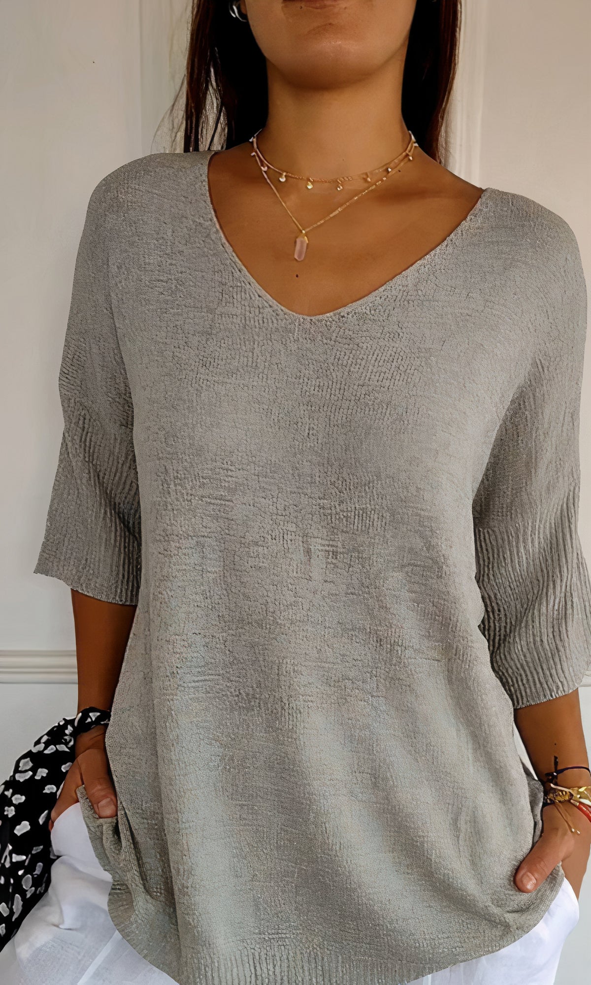 Harper™ Knitted V-neck Top