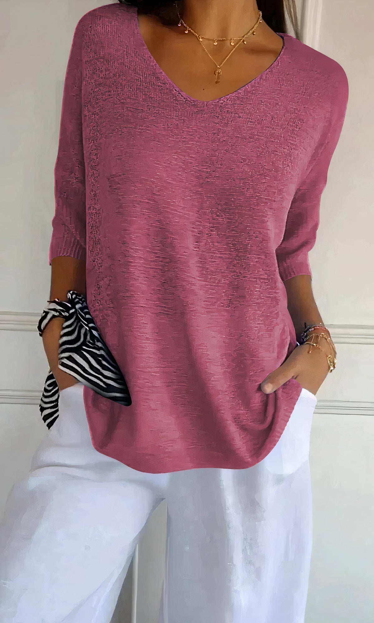 Harper™ Knitted V-neck Top