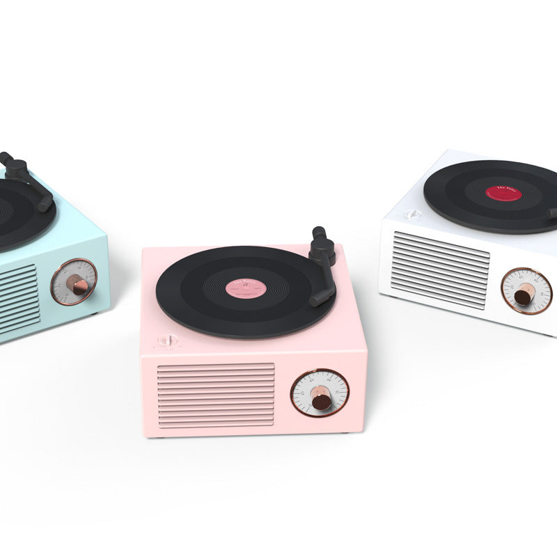 Retro Vinly Record Player Style Bluetooth Speaker