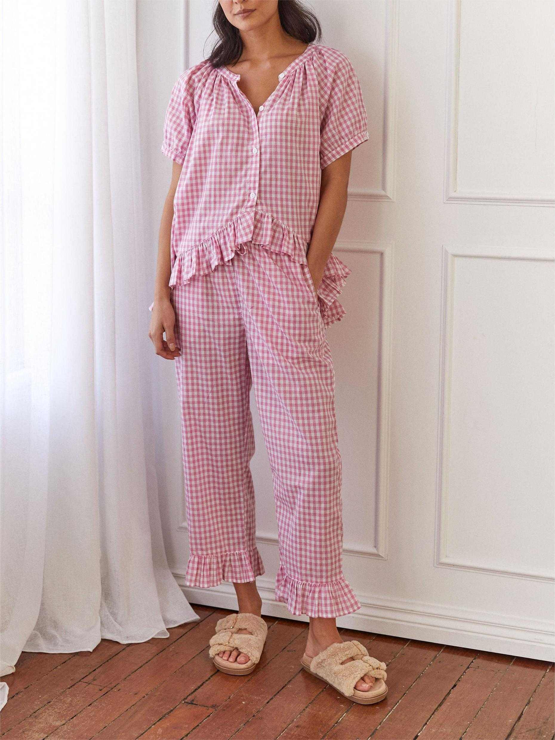 Last Day 50% OFF🔥 I Amara™ Gingham Sleep Set