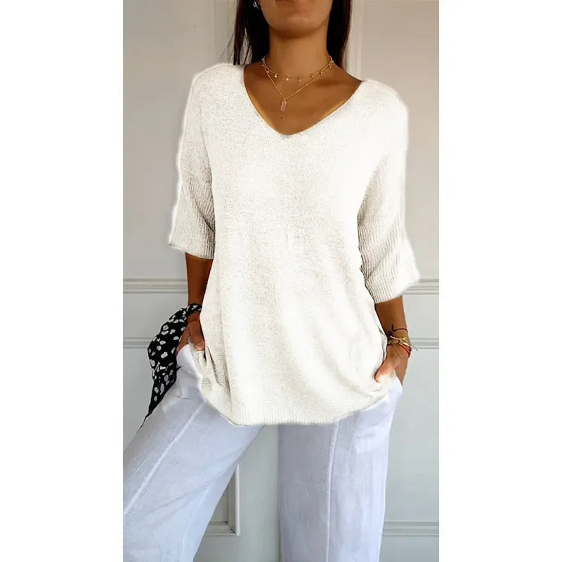 Harper™ Knitted V-neck Top