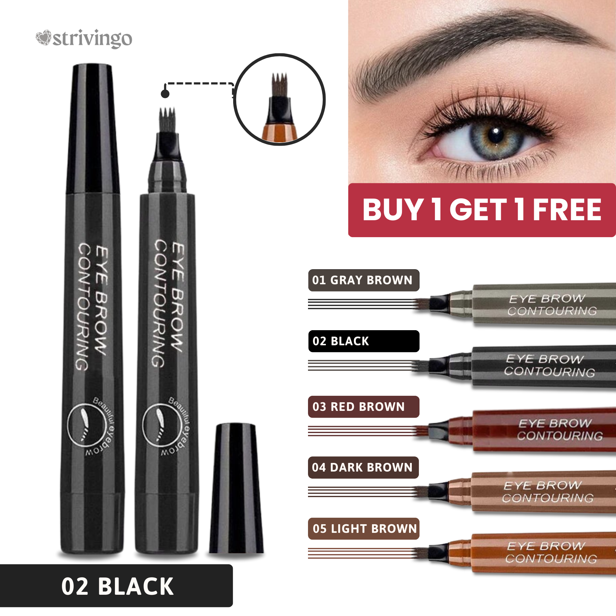 BUY 1 GET 1 FREE THIS WEEK ONLY! | Browline™ "Microblading" Eyebrow Pen