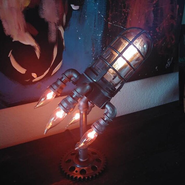 RocketGlow™ Vintage Rocket Lamp