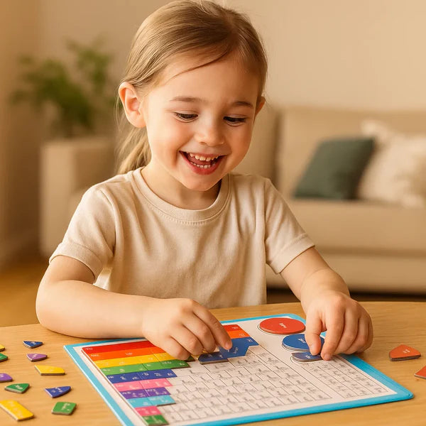 MagnaFractions™ Magnetic Fraction Learning Tiles — Interactive Math Set for Kids