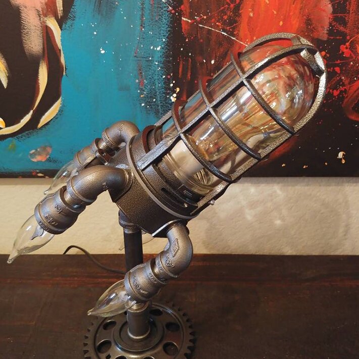 RocketGlow™ Vintage Rocket Lamp