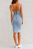 Noelle™ -  Denim dress with adjustable straps