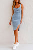 Noelle™ -  Denim dress with adjustable straps