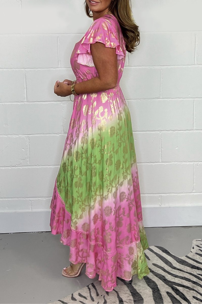 Francisca™ Foil Printed Dress